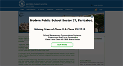 Desktop Screenshot of modernpublicschool37.in
