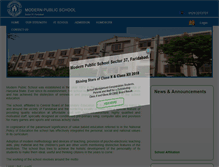 Tablet Screenshot of modernpublicschool37.in
